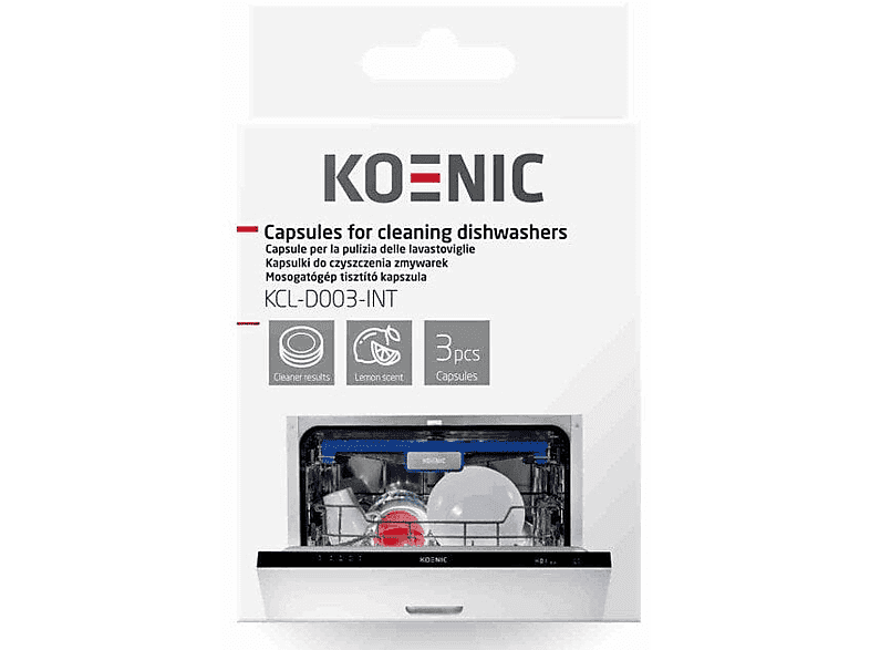 Kapsułki do czyszczenia zmywarki KOENIC KCL-D003-INT