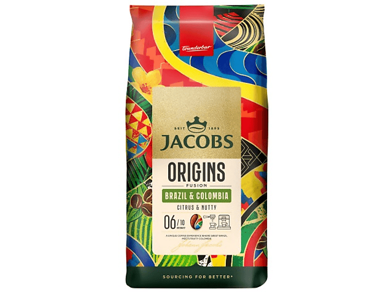 Kawa ziarnista JACOBS Origins Fusion Brazil & Colombia 1kg