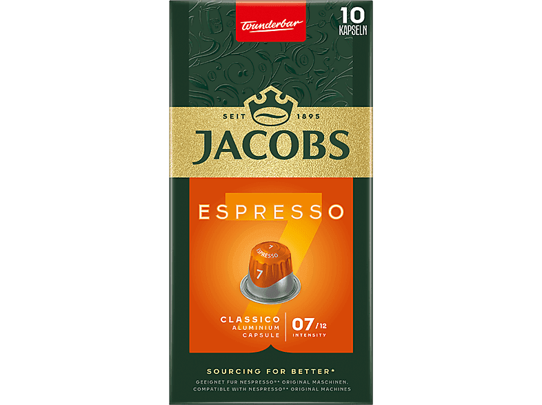 Kapsułki JACOBS ESPRESSO 7 CLASSICO 10 porcji