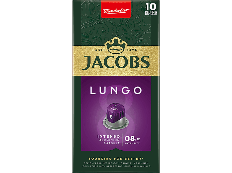 Kapsułki JACOBS LUNGO 8 INTENSO 10 porcji