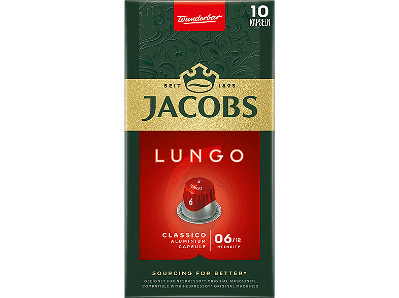 Kapsułki JACOBS LUNGO 6 CLASSICO 10 porcji