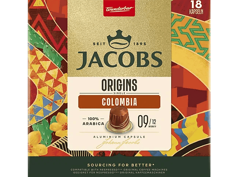 Kapsułki JACOBS Origins Colombia 18 szt.