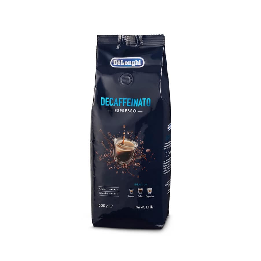 De'Longhi Kawa ziarnista Deaffeinato, 50% Arabica, 50% Robusta, 500g DLSC607