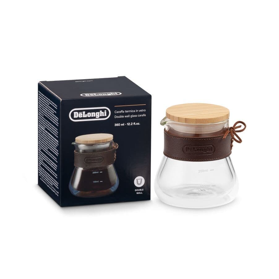 De'Longhi Szklana karafka, termiczna, z podwójnymi ściankami, 360 ml DLSC077
